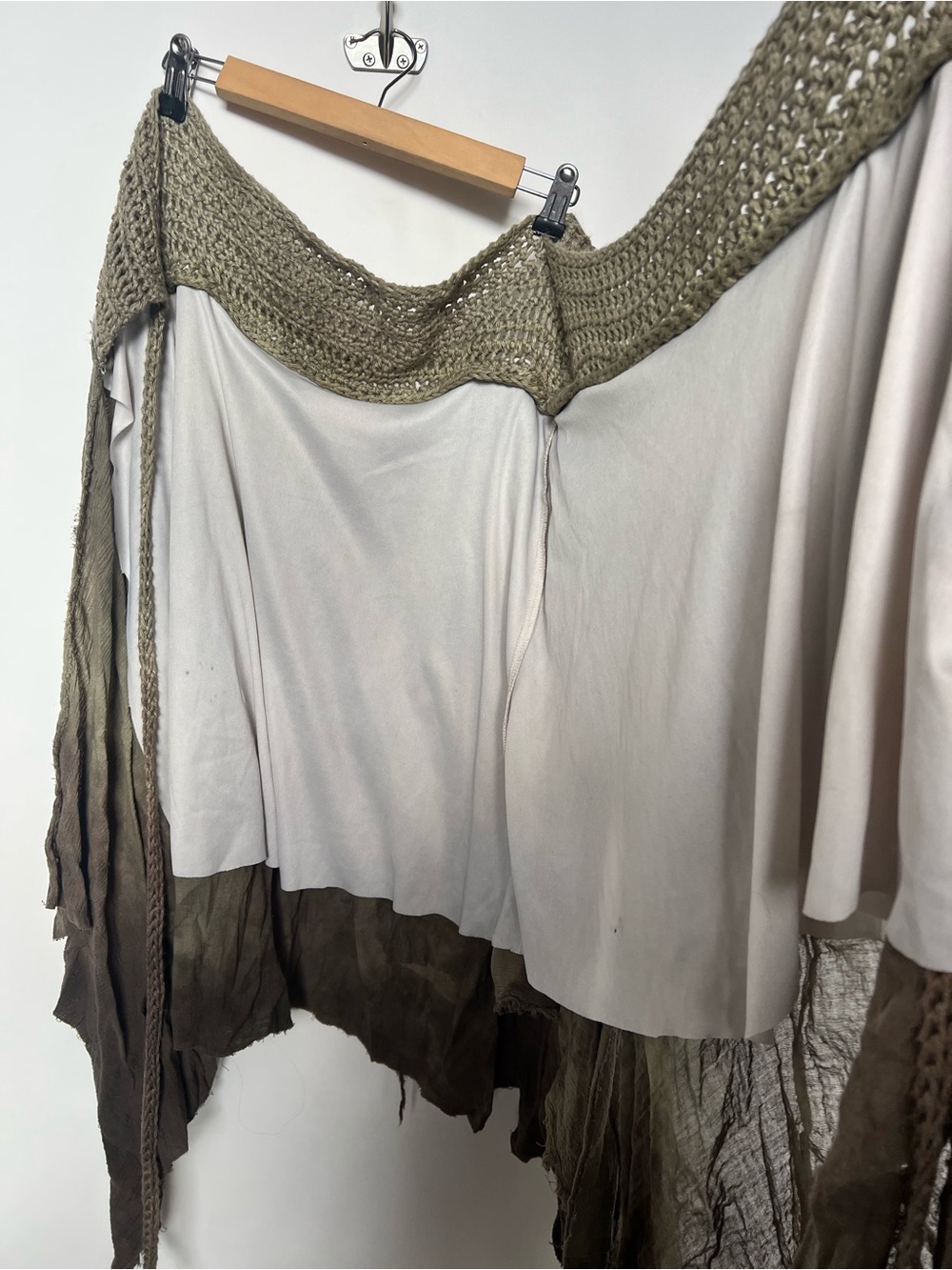 Handmade Artisan Boho Fairycore Lagenlook Handkerchief Hem Skirt - Picture 8 of 9